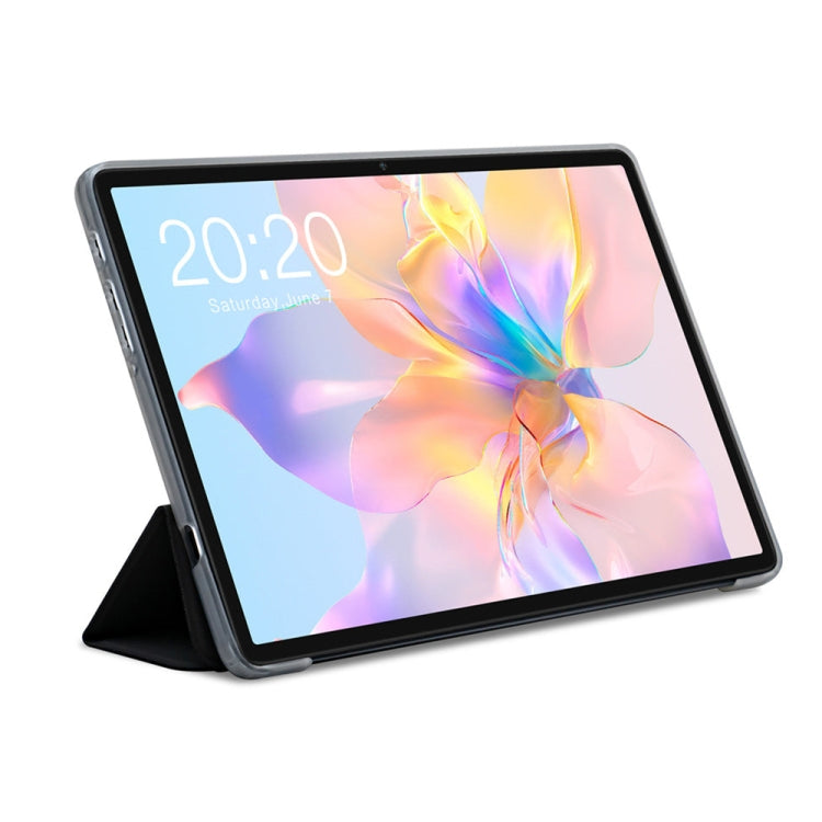 For Teclast P40 HD 3-Fold Holder Folio Leather Tablet Smart Case(Grey) - Teclast by TECLAST | Online Shopping South Africa | PMC Jewellery | Buy Now Pay Later Mobicred