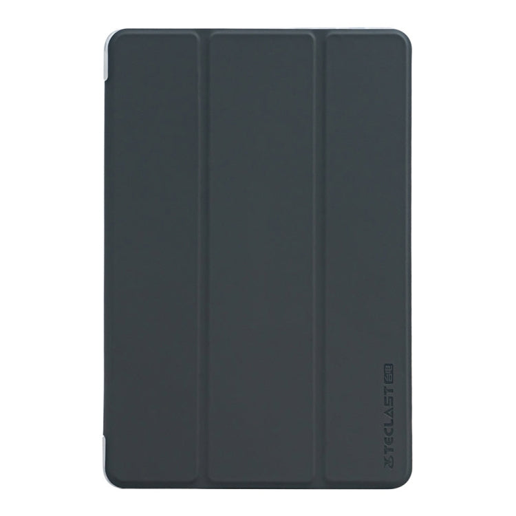 For Teclast P40 HD 3-Fold Holder Folio Leather Tablet Smart Case(Grey) - Teclast by TECLAST | Online Shopping South Africa | PMC Jewellery | Buy Now Pay Later Mobicred