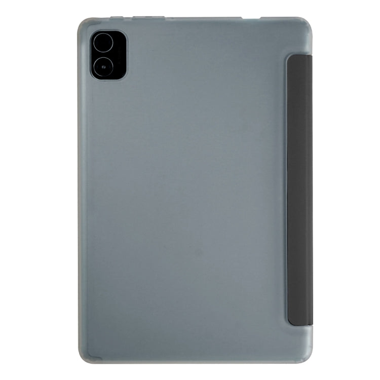 For Teclast P40 HD 3-Fold Holder Folio Leather Tablet Smart Case(Grey) - Teclast by TECLAST | Online Shopping South Africa | PMC Jewellery | Buy Now Pay Later Mobicred