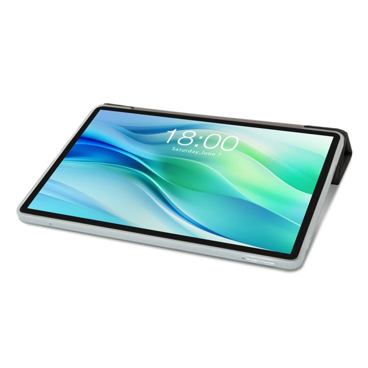 For Teclast P50 3-Fold Holder Folio Leather Tablet Smart Case(Grey) - free shipping - PMC Jewellery - Order now!