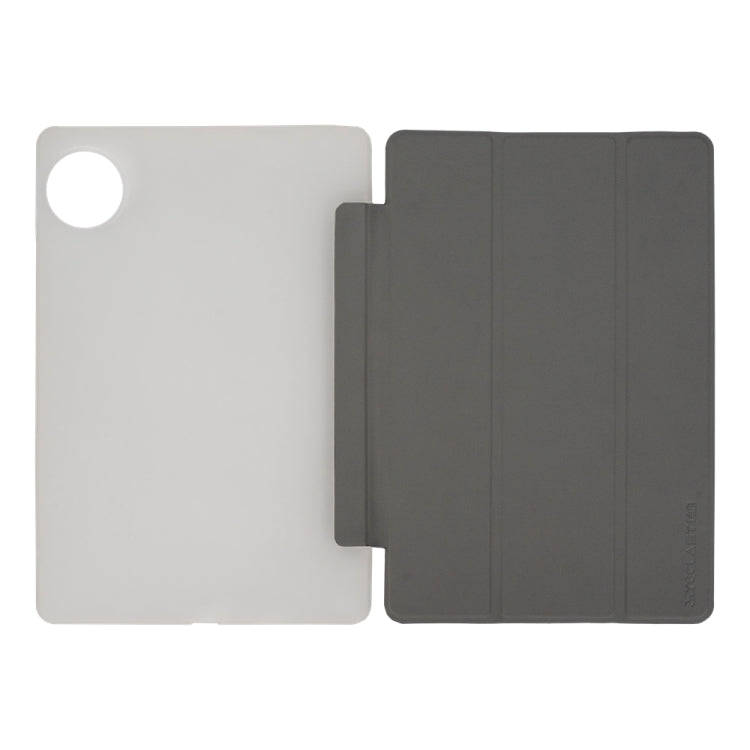 For Teclast P50 3-Fold Holder Folio Leather Tablet Smart Case(Grey) - free shipping - PMC Jewellery - Order now!