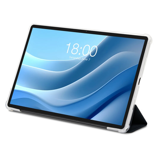 For Teclast T50 HD / T50 Max 3-Fold Holder Folio Leather Tablet Smart Case(Grey) - Teclast by TECLAST | Online Shopping South Africa | PMC Jewellery | Buy Now Pay Later Mobicred