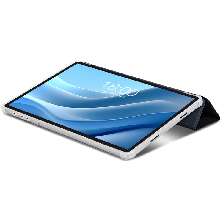 For Teclast T50 HD / T50 Max 3-Fold Holder Folio Leather Tablet Smart Case(Grey) - Teclast by TECLAST | Online Shopping South Africa | PMC Jewellery | Buy Now Pay Later Mobicred