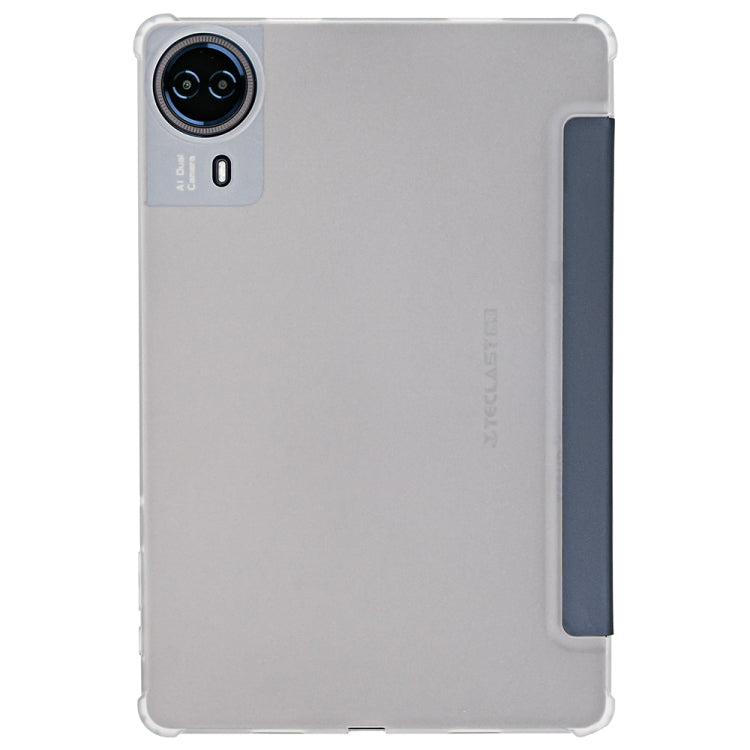 For Teclast T50 HD / T50 Max 3-Fold Holder Folio Leather Tablet Smart Case(Grey) - Teclast by TECLAST | Online Shopping South Africa | PMC Jewellery | Buy Now Pay Later Mobicred