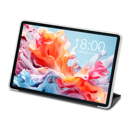 For Teclast P30T 3-Fold Holder Folio Leather Tablet Smart Case(Grey) - Teclast by TECLAST | Online Shopping South Africa | PMC Jewellery | Buy Now Pay Later Mobicred