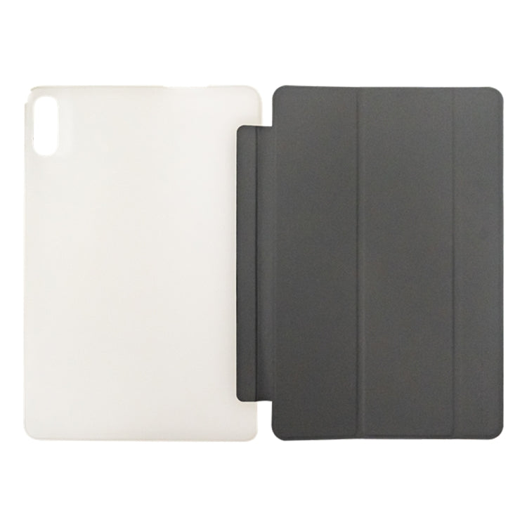For Teclast P30T 3-Fold Holder Folio Leather Tablet Smart Case(Grey) - Teclast by TECLAST | Online Shopping South Africa | PMC Jewellery | Buy Now Pay Later Mobicred
