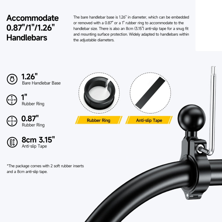 Ulefone Armor Mount Pro AM01 Universal Bicycle Handle Phone Holder(Black) - free shipping - PMC Jewellery - Order now!