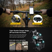 Ulefone Armor Mount Pro AM01 Universal Bicycle Handle Phone Holder(Black)