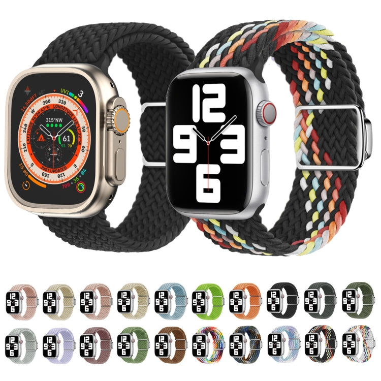 For Apple Watch Ultra 49mm Nylon Loop Magnetic Buckle Watch Band(Rock Blue)