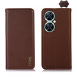 For Huawei Nova 11i / Enjoy 60 Pro KHAZNEH Nappa Top Layer Cowhide Leather Phone Case(Brown) - Huawei Cases by PMC TechLife | Online Shopping South Africa | PMC TechLife | Buy Now Pay Later Mobicred
