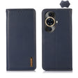 For Huawei Nova 11 Pro / 11 Ultra KHAZNEH Nappa Top Layer Cowhide Leather Phone Case(Blue) - Huawei Cases by PMC TechLife | Online Shopping South Africa | PMC TechLife | Buy Now Pay Later Mobicred
