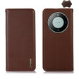 For Huawei Mate 60 KHAZNEH Nappa Top Layer Cowhide Leather Phone Case(Brown) - Huawei Cases by PMC TechLife | Online Shopping South Africa | PMC TechLife | Buy Now Pay Later Mobicred
