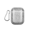 For AirPods 1 / 2 Glitter Powder Skin Texture PC TWS Earphone Case(Silver) - For AirPods 1/2 by PMC Jewellery | Online Shopping South Africa | PMC Jewellery | Buy Now Pay Later Mobicred