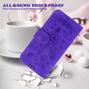 For Motorola Moto G Play 4G 2024 Butterfly Rose Embossed Leather Phone Case(Purple)