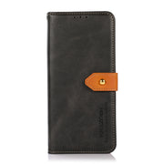 For Honor X9b/X50 5G/Magic6 Lite 5G KHAZNEH Dual-color Cowhide Texture Flip Leather Phone Case(Black)