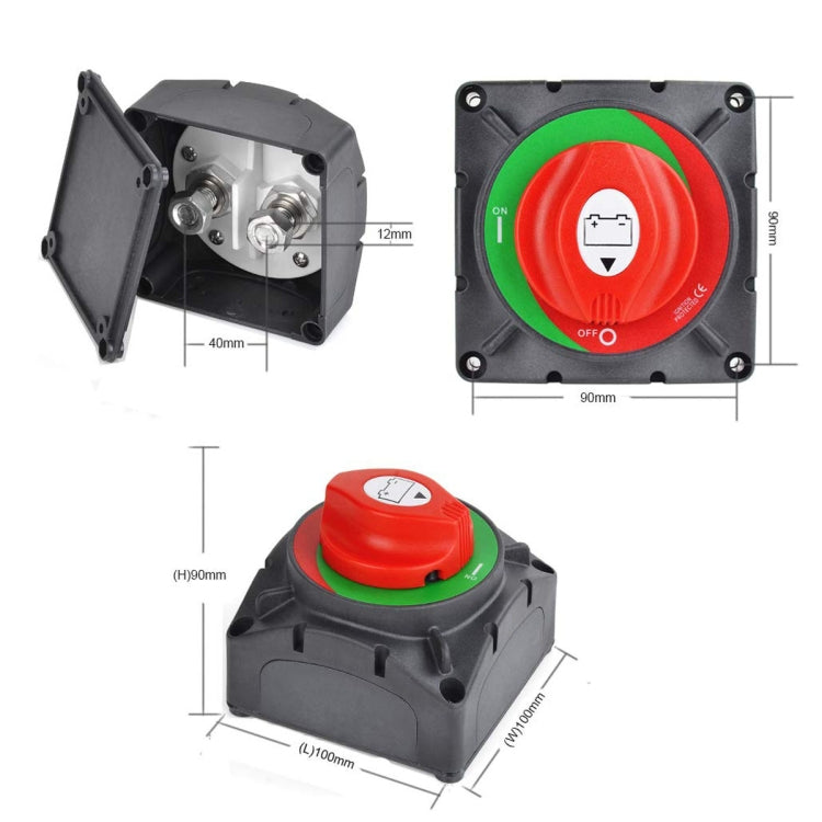 For RV / ATV / UTV / Truck CP-0082 600A High Current Battery Disconnect Switch Rotary Switch Cut - Car Switches by PMC TechLife | Online Shopping South Africa | PMC TechLife | Buy Now Pay Later Mobicred