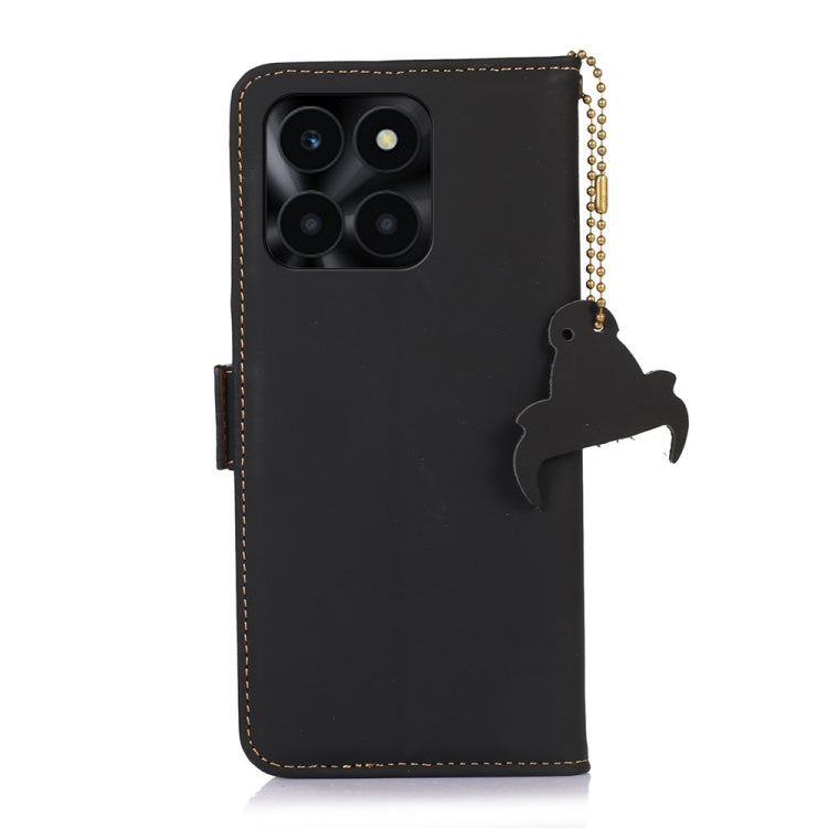 For Honor X6a Genuine Leather Magnetic RFID Leather Phone Case(Black) - free shipping - PMC TechLife - Order now!