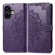 For Ulefone Note 16 Pro Mandala Flower Embossed Leather Phone Case(Purple)