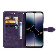 For Ulefone Note 16 Pro Mandala Flower Embossed Leather Phone Case(Purple)