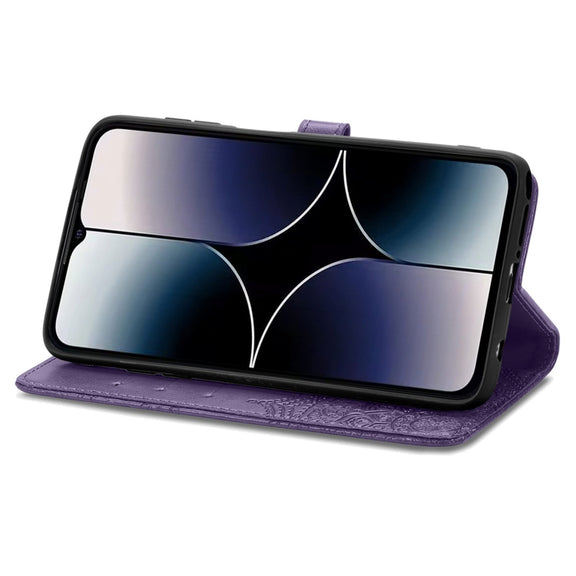 For Ulefone Note 16 Pro Mandala Flower Embossed Leather Phone Case(Purple)
