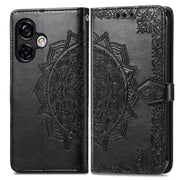 For Ulefone Note 16 Pro Mandala Flower Embossed Leather Phone Case(Black)