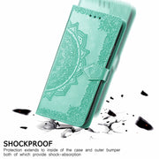 For Ulefone Note 16 Pro Mandala Flower Embossed Leather Phone Case(Green)