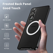 For Sony Xperia 1 VI Frosted Metal MagSafe Magnetic Phone Case(Black)