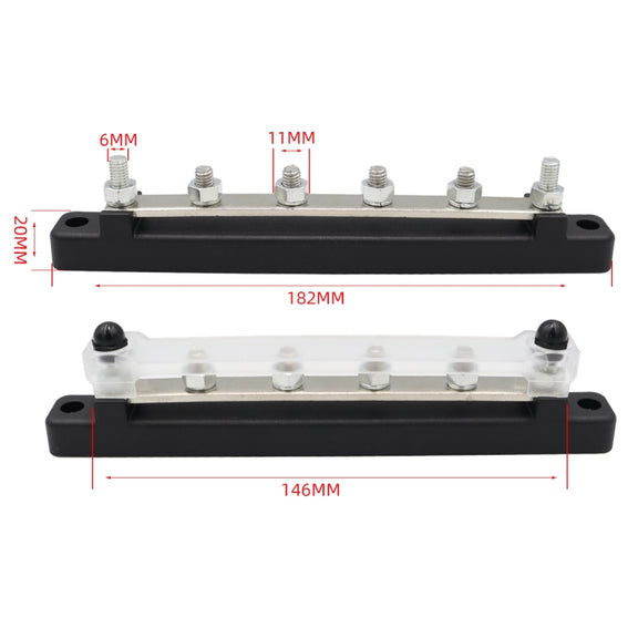 CP-3121-02 150A 48V RV Yacht Car Single-row 4-way Terminal Busbar