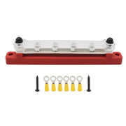 CP-3123 RV Yacht 150A High Current Single-row 4-way Busbar with 6pcs Terminals
