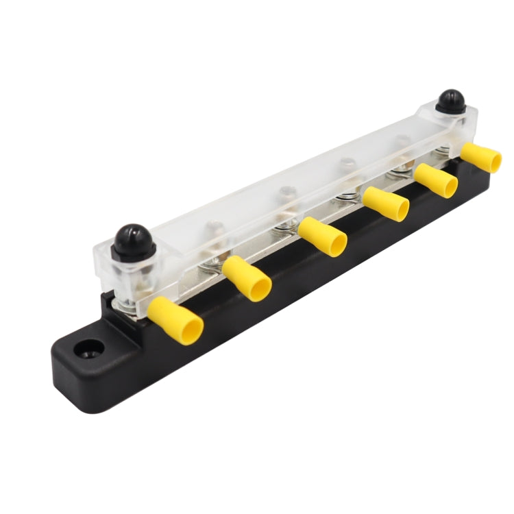 CP-3124 RV Yacht 150A High Current Single-row 4-way Busbar with 6pcs Terminals - Booster Cable & Clip by PMC TechLife | Online Shopping South Africa | PMC TechLife | Buy Now Pay Later Mobicred