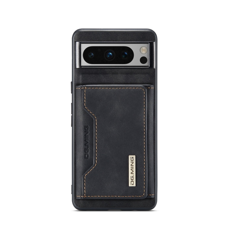 For Google Pixel 8 Pro DG.MING M2 Series 3-Fold Multi Card Bag + Magnetic Phone Case(Black) - Google Cases by DG.MING | Online Shopping South Africa | PMC TechLife | Buy Now Pay Later Mobicred