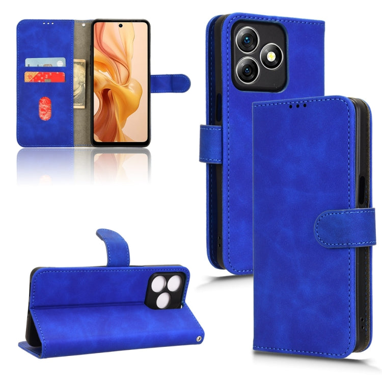 For Ulefone Note 18 Ultra Skin Feel Magnetic Flip Leather Phone Case(Blue) - free shipping - PMC Jewellery - Order now!