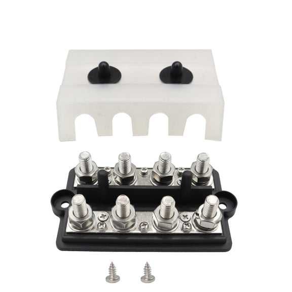 CP-3157 M10 RV Modified Yacht Double-row 4-way Busbar with Dust Cover