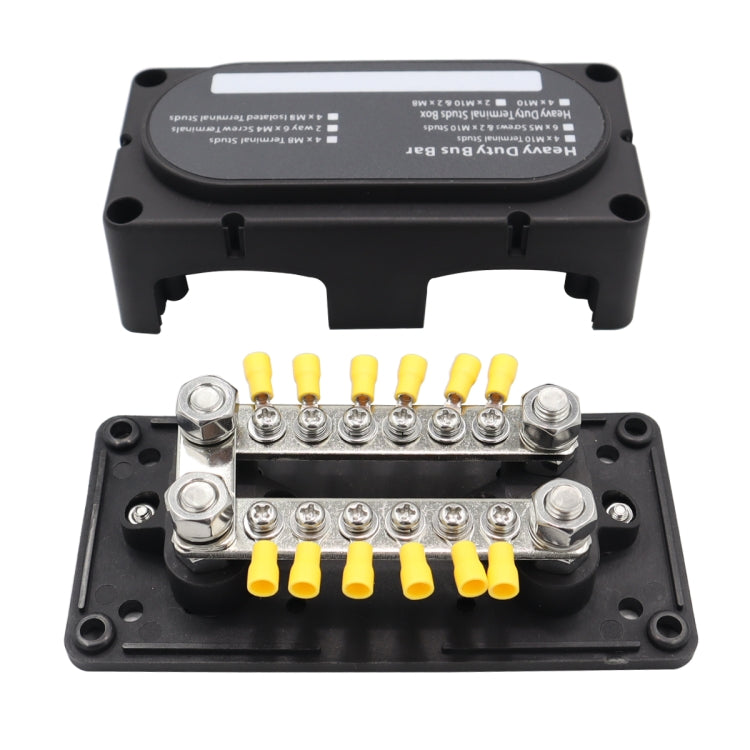 CP-3158 300A 12-48V RV Yacht Modified Double Row 12-way M6 Terminal Busbar with 12pcs Terminals - Booster Cable & Clip by PMC TechLife | Online Shopping South Africa | PMC TechLife | Buy Now Pay Later Mobicred