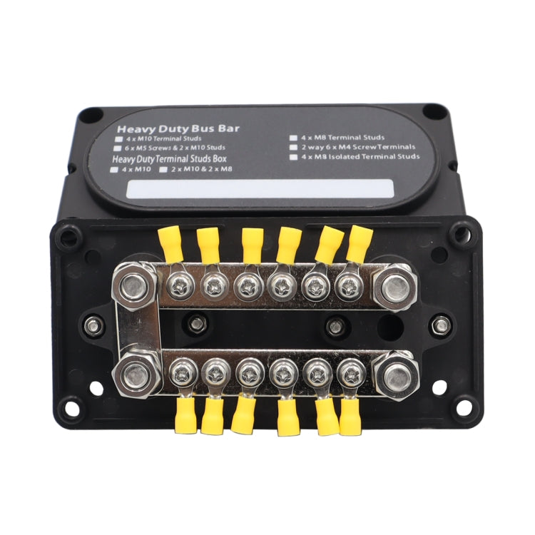 CP-3158 300A 12-48V RV Yacht Modified Double Row 12-way M6 Terminal Busbar with 12pcs Terminals - Booster Cable & Clip by PMC TechLife | Online Shopping South Africa | PMC TechLife | Buy Now Pay Later Mobicred