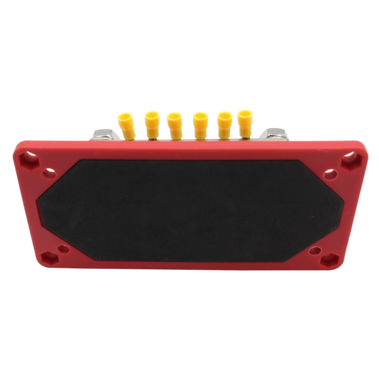 CP-3159 300A 12-48V RV Yacht Modified Double Row 12-way M6 Terminal Busbar with 12pcs Terminals
