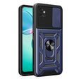 For Motorola Moto G32 Sliding Camera Cover Design TPU Hybrid PC Phone Case(Blue) - Motorola Cases by PMC TechLife | Online Shopping South Africa | PMC TechLife | Buy Now Pay Later Mobicred