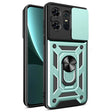 For Motorola Edge 50 Pro Global Sliding Camera Cover Design TPU Hybrid PC Phone Case(Mint Green) - Motorola Cases by PMC TechLife | Online Shopping South Africa | PMC TechLife | Buy Now Pay Later Mobicred