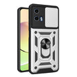 For Motorola Moto G34 5G Sliding Camera Cover Design TPU Hybrid PC Phone Case(Silver) - Motorola Cases by PMC TechLife | Online Shopping South Africa | PMC TechLife | Buy Now Pay Later Mobicred