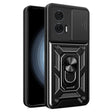 For Motorola Edge 50 Fusion Sliding Camera Cover Design TPU+PC Phone Case(Black) - free shipping - PMC TechLife - Order now!