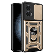 For Motorola Edge 50 Fusion Sliding Camera Cover Design TPU+PC Phone Case(Gold)