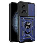 For Motorola Edge 50 Fusion Sliding Camera Cover Design TPU+PC Phone Case(Blue)