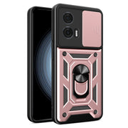 For Motorola Edge 50 Fusion Sliding Camera Cover Design TPU+PC Phone Case(Rose Gold)