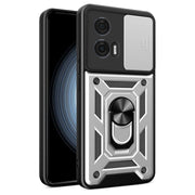 For Motorola Edge 50 Fusion Sliding Camera Cover Design TPU+PC Phone Case(Silver)