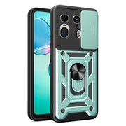 For Motorola Edge 50 Ultra Sliding Camera Cover Design TPU+PC Phone Case(Mint Green)