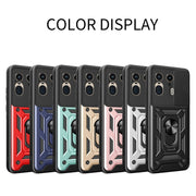 For Motorola Edge 50 Ultra Sliding Camera Cover Design TPU+PC Phone Case(Black)