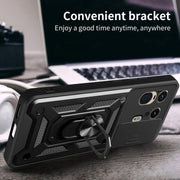 For Motorola Edge 50 Ultra Sliding Camera Cover Design TPU+PC Phone Case(Black)