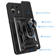 For Motorola Edge 50 Ultra Sliding Camera Cover Design TPU+PC Phone Case(Red)