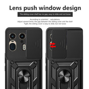 For Motorola Edge 50 Ultra Sliding Camera Cover Design TPU+PC Phone Case(Red)