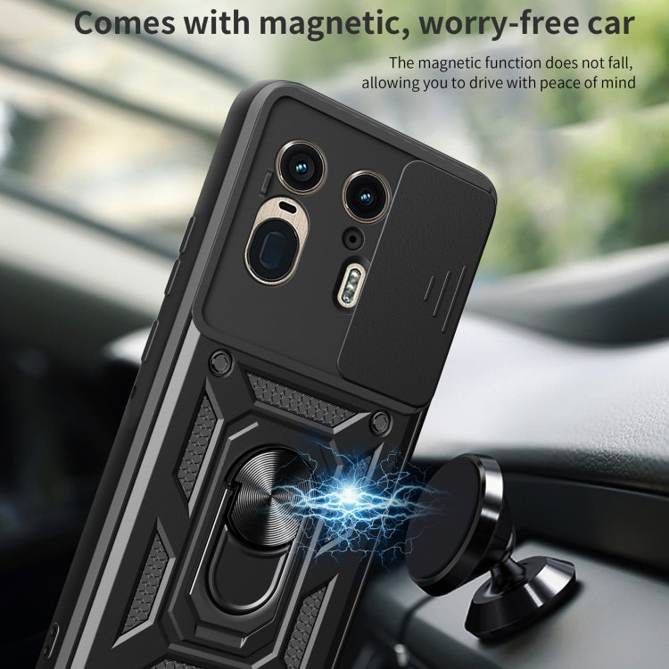 For Motorola Edge 50 Ultra Sliding Camera Cover Design TPU+PC Phone Case(Red)
